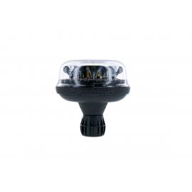 Girofaro LED FLESSIBILE AUTOBLOK, 3 funzioni (rotante, lampeggiante, doppio lampeggio), lente trasparente, LED ambra 